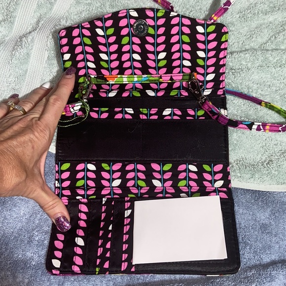 Nwt Vera Bradley va va bloom Strap Wallet crossbody - Picture 8 of 14